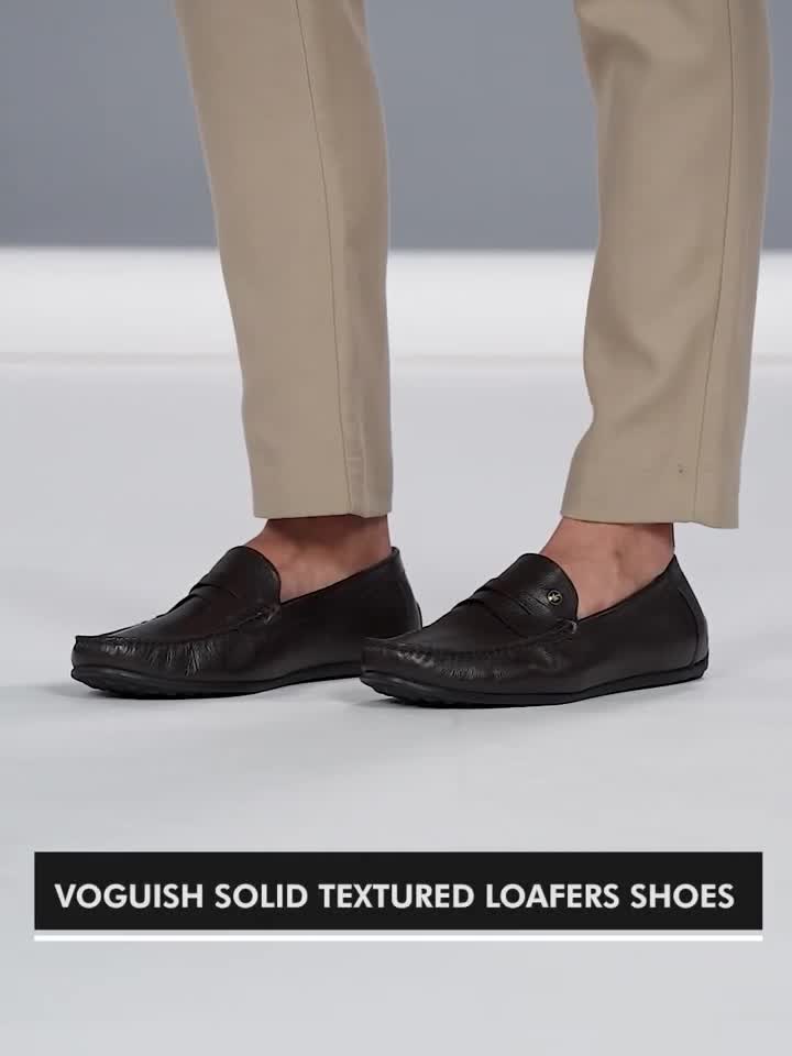 Louis Philippe Solid Black Formal Shoes
