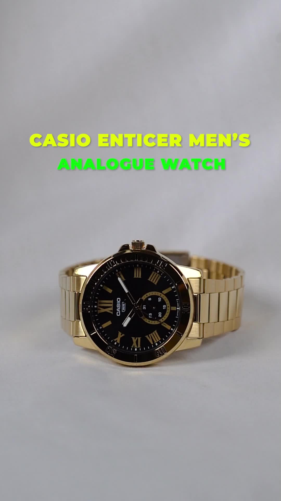 Casio 2024 enticer gold