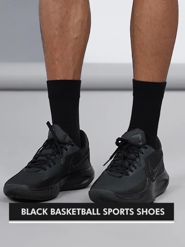 All black basketball outlet sneakers