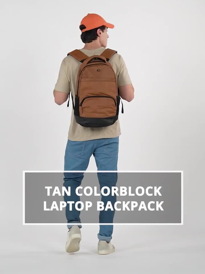 Brown Faux Leather Backpack – GoodBoy Clothing