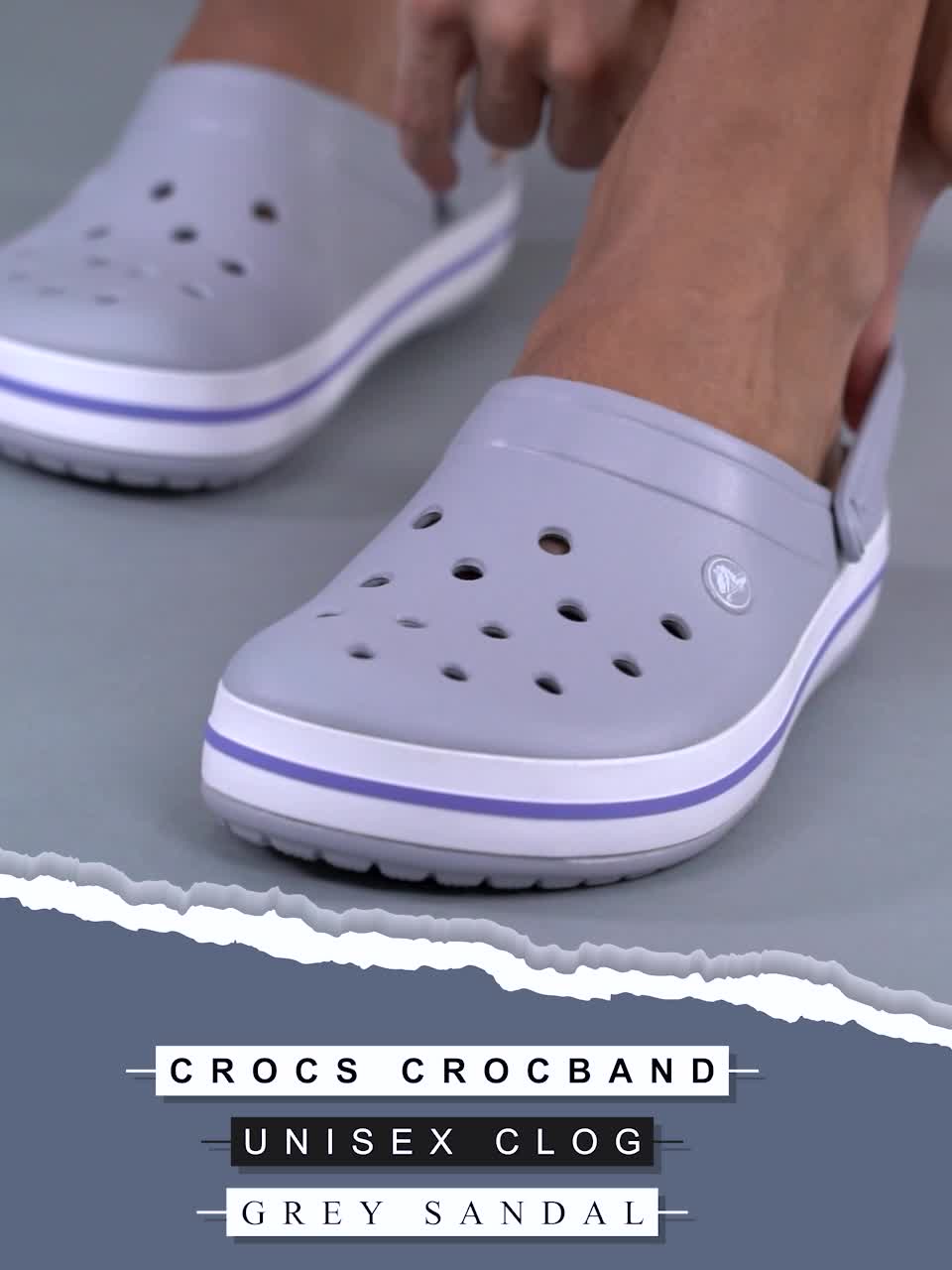 Crocband discount clog grey