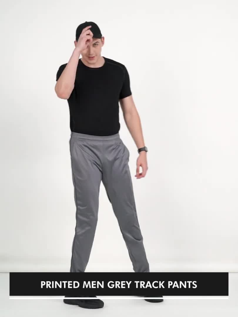 REEBOK Solid Men Grey Track Pants - Buy REEBOK Solid Men Grey Track Pants  Online at Best Prices in India