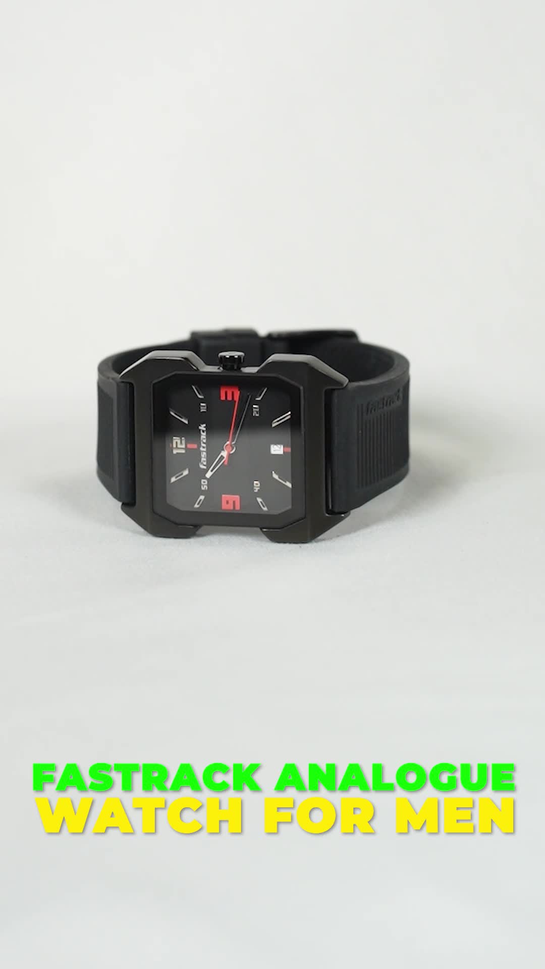 Hitlist black dial discount pu strap watch