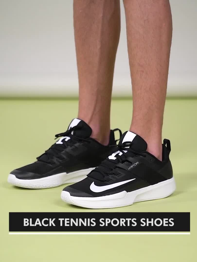 Nike court lite black tennis outlet shoes