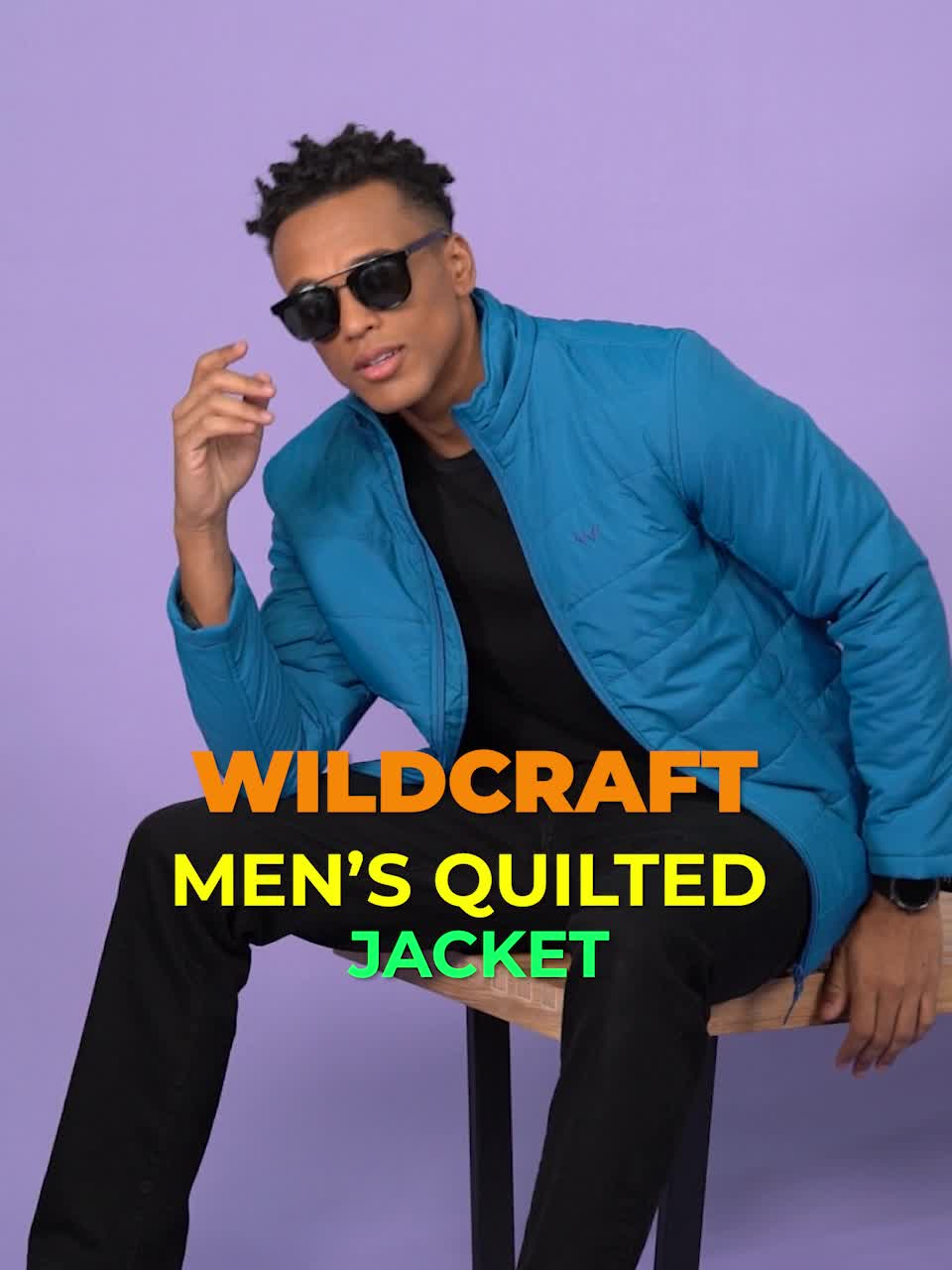 Wildcraft blue sale solid casual jacket