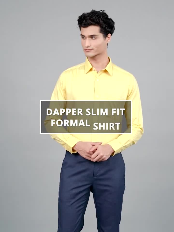 Buy Light Yellow Shirts for Men by RAYMOND Online