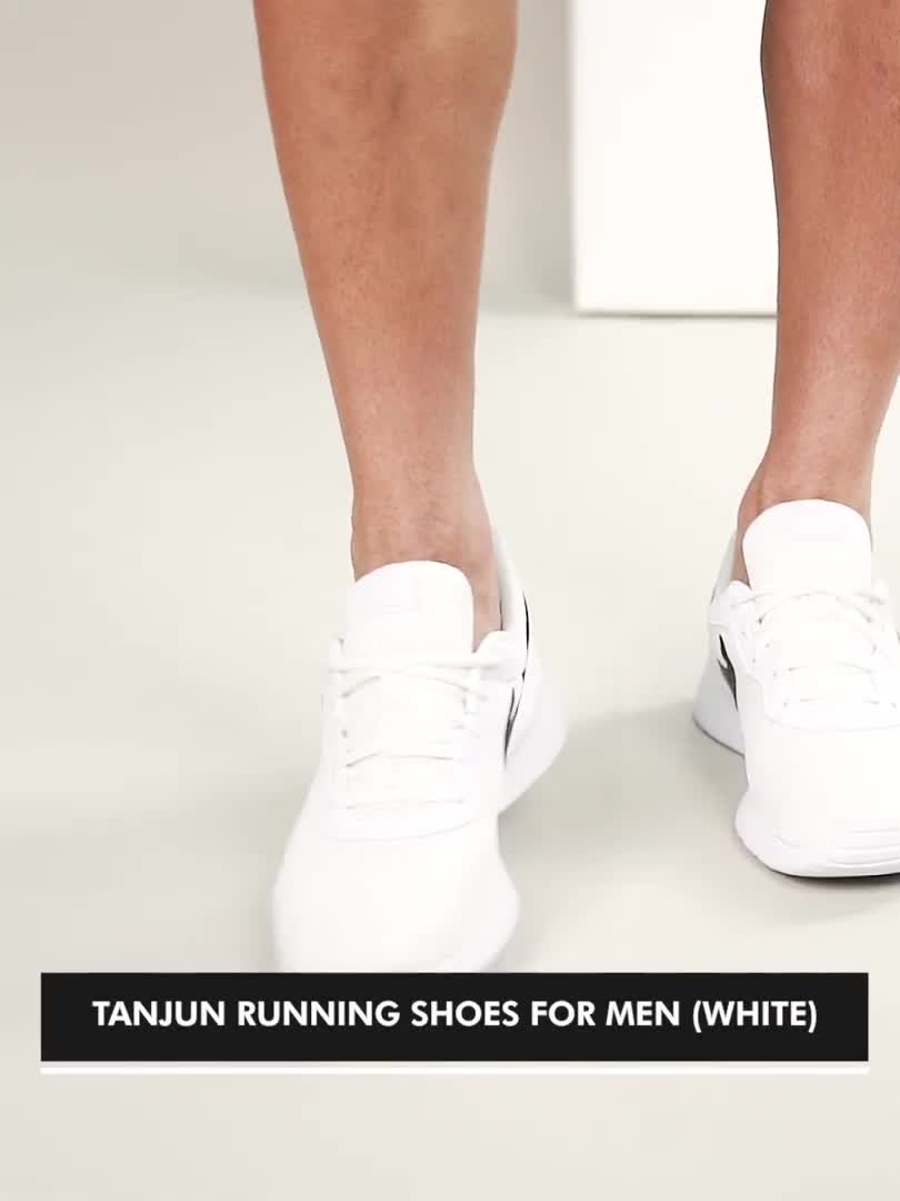 Mens white cheap nike tanjun