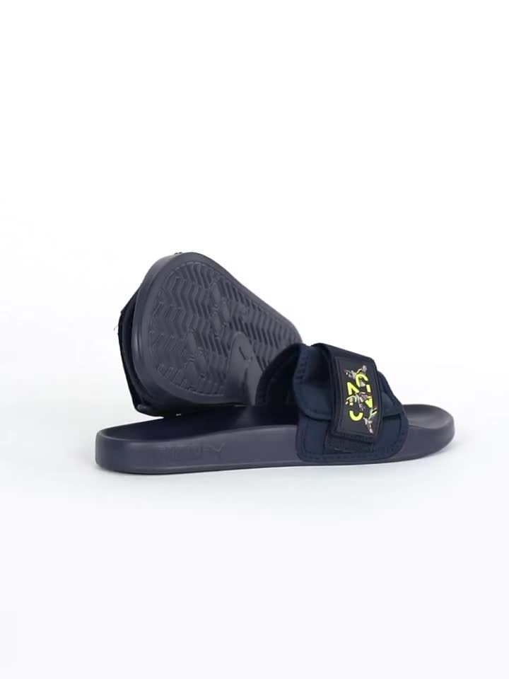 Versace slides black online and gold