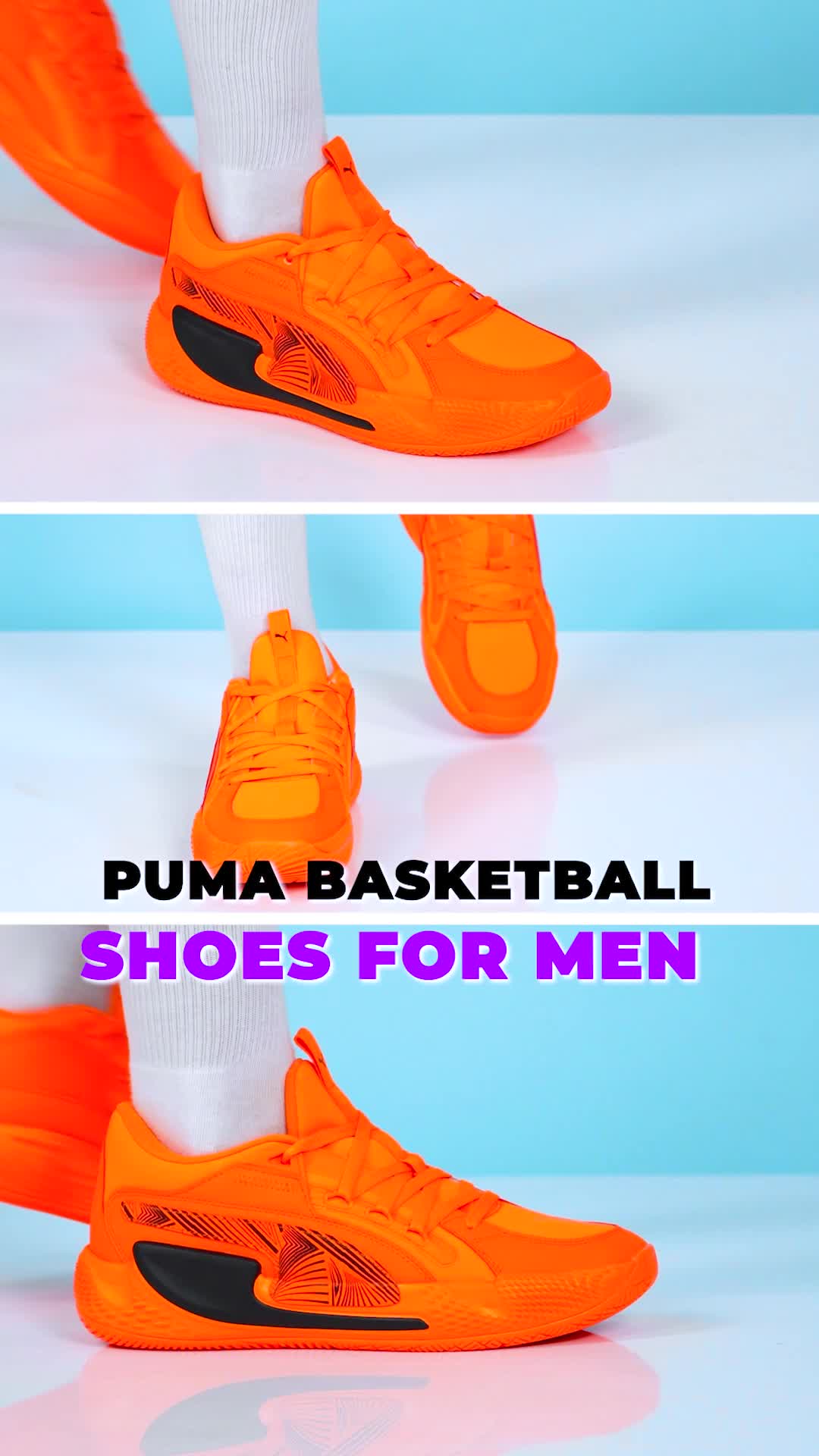 Orange puma best sale basketball shoes