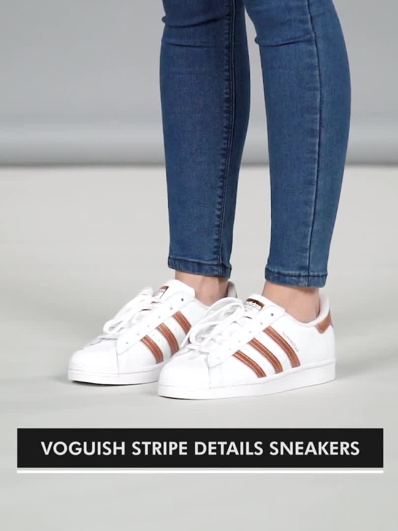 Adidas originals superstar hotsell - womens white/copper metallic