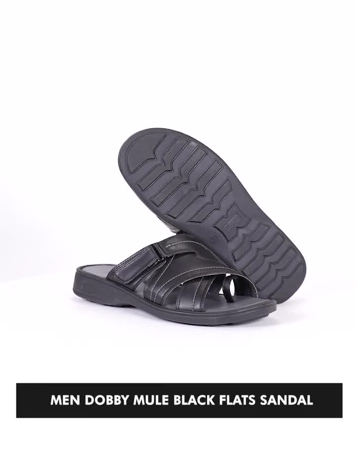 Black mule 2024 slippers mens