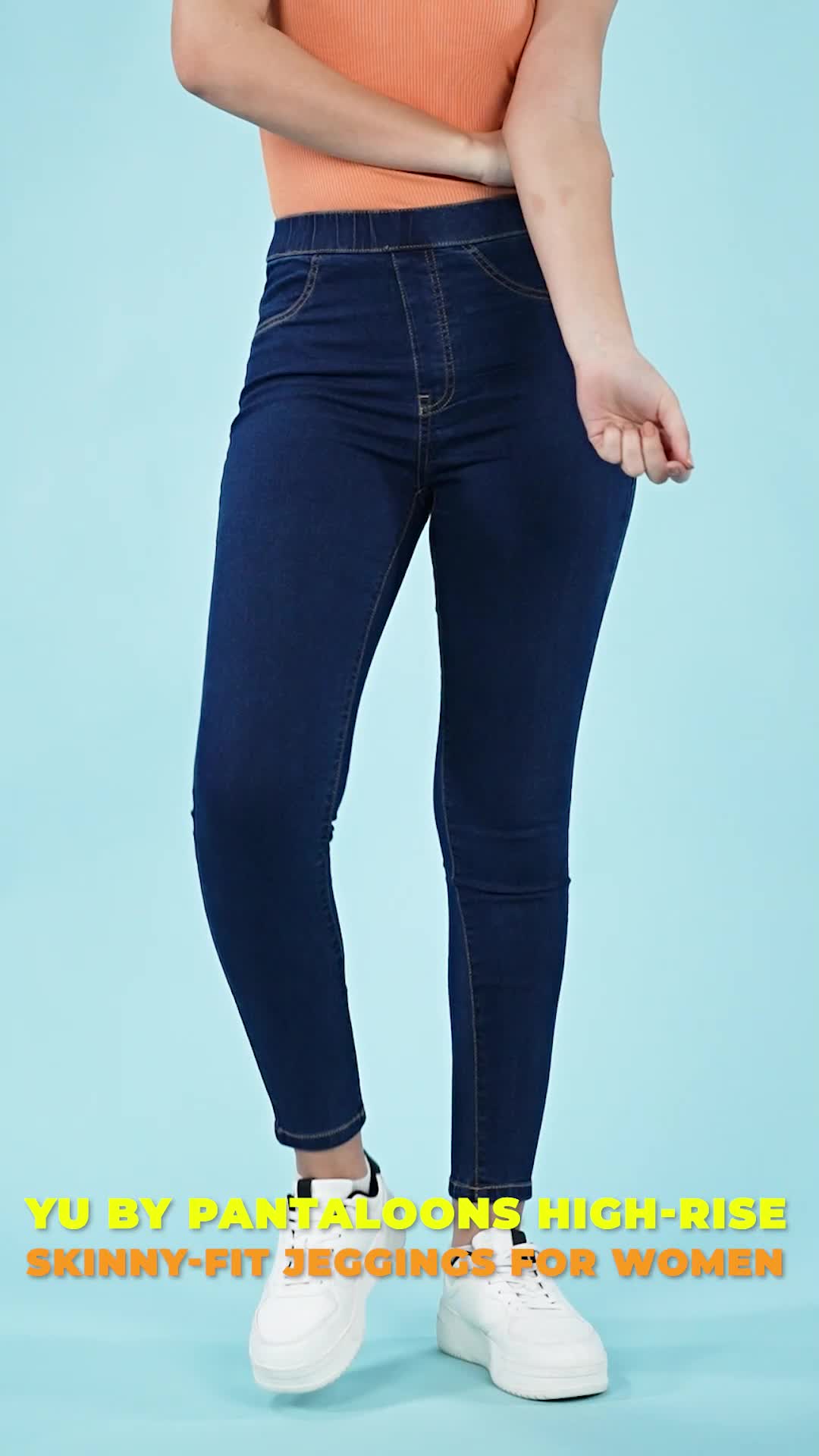 YU by Pantaloons Dark Blue Jegging Price in India - Buy YU by Pantaloons  Dark Blue Jegging online at