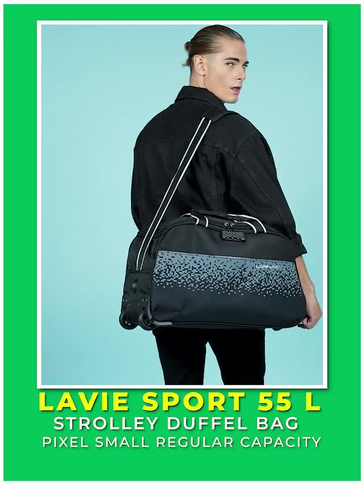 Lavie Sport Large Size 62 Cms Galactic Wheel Duffle Bag For Travel