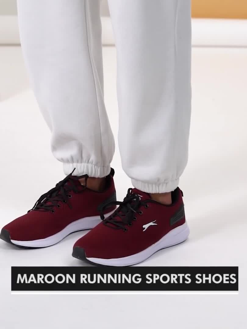 Maroon tennis shoes on sale mens