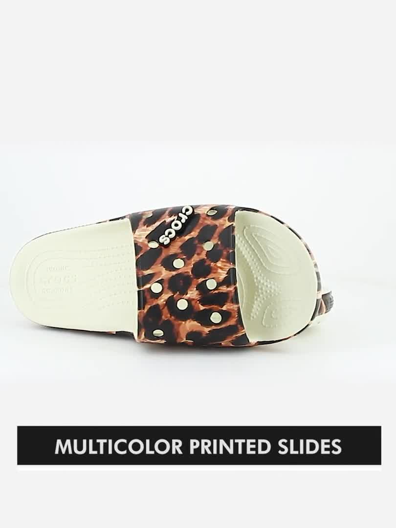 Leopard best sale croc slides