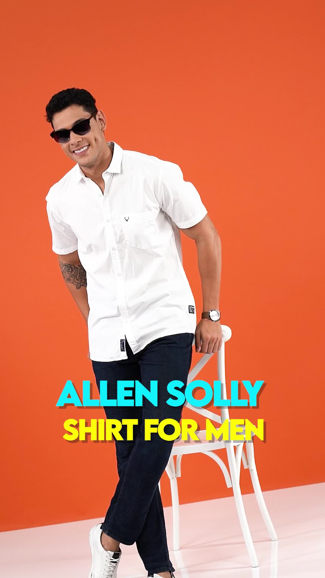 Allen Solly Men Solid Casual White Shirt - Buy Allen Solly Men Solid Casual  White Shirt Online at Best Prices in India