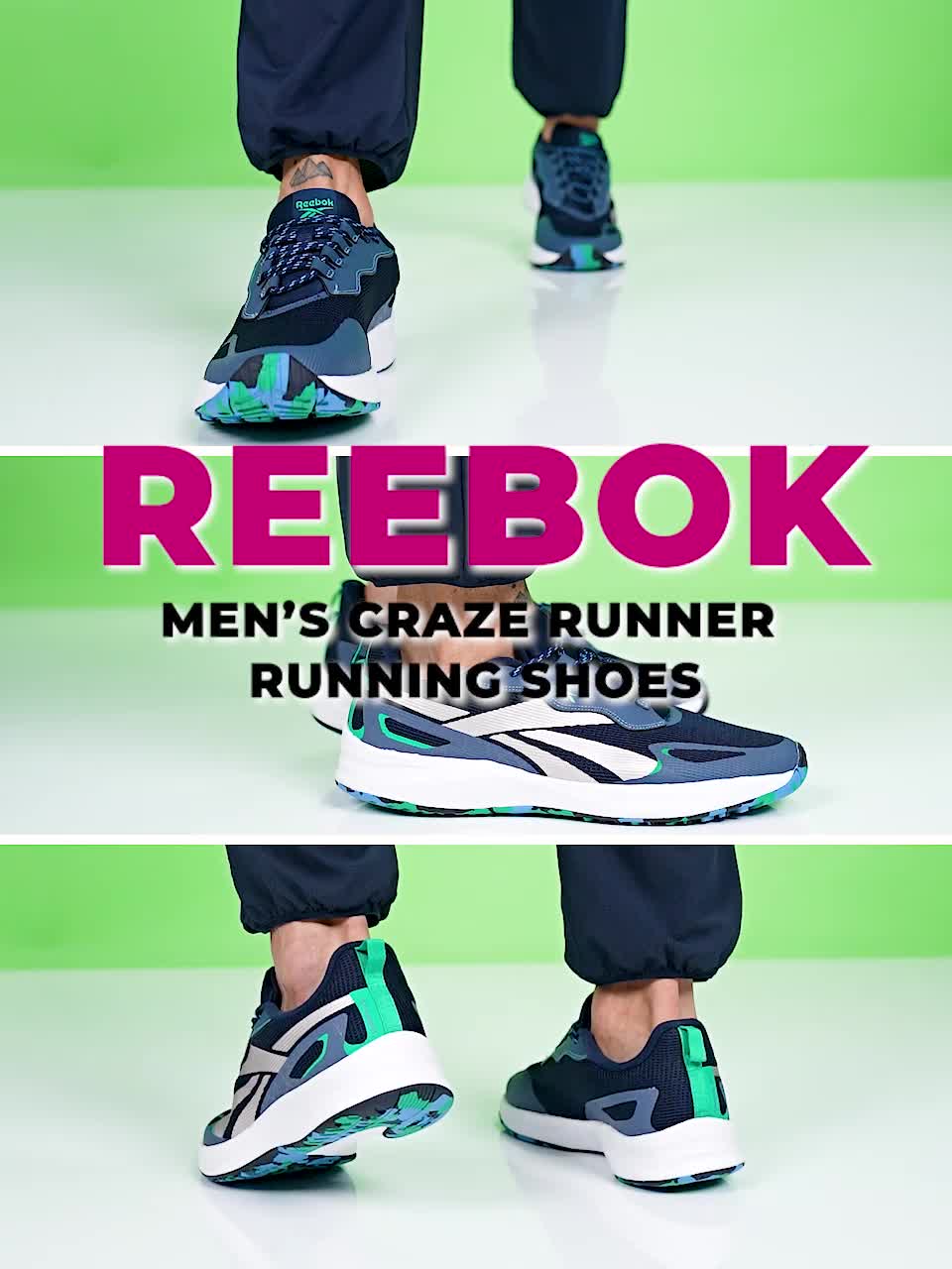 Mens Sneakers Athletic Running  Training Shoes  Reebok