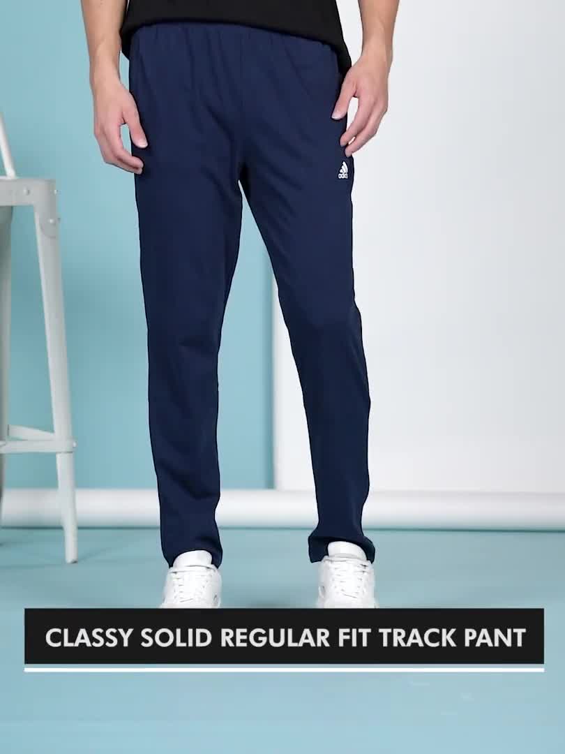 ADIDAS Solid Men Blue Track Pants