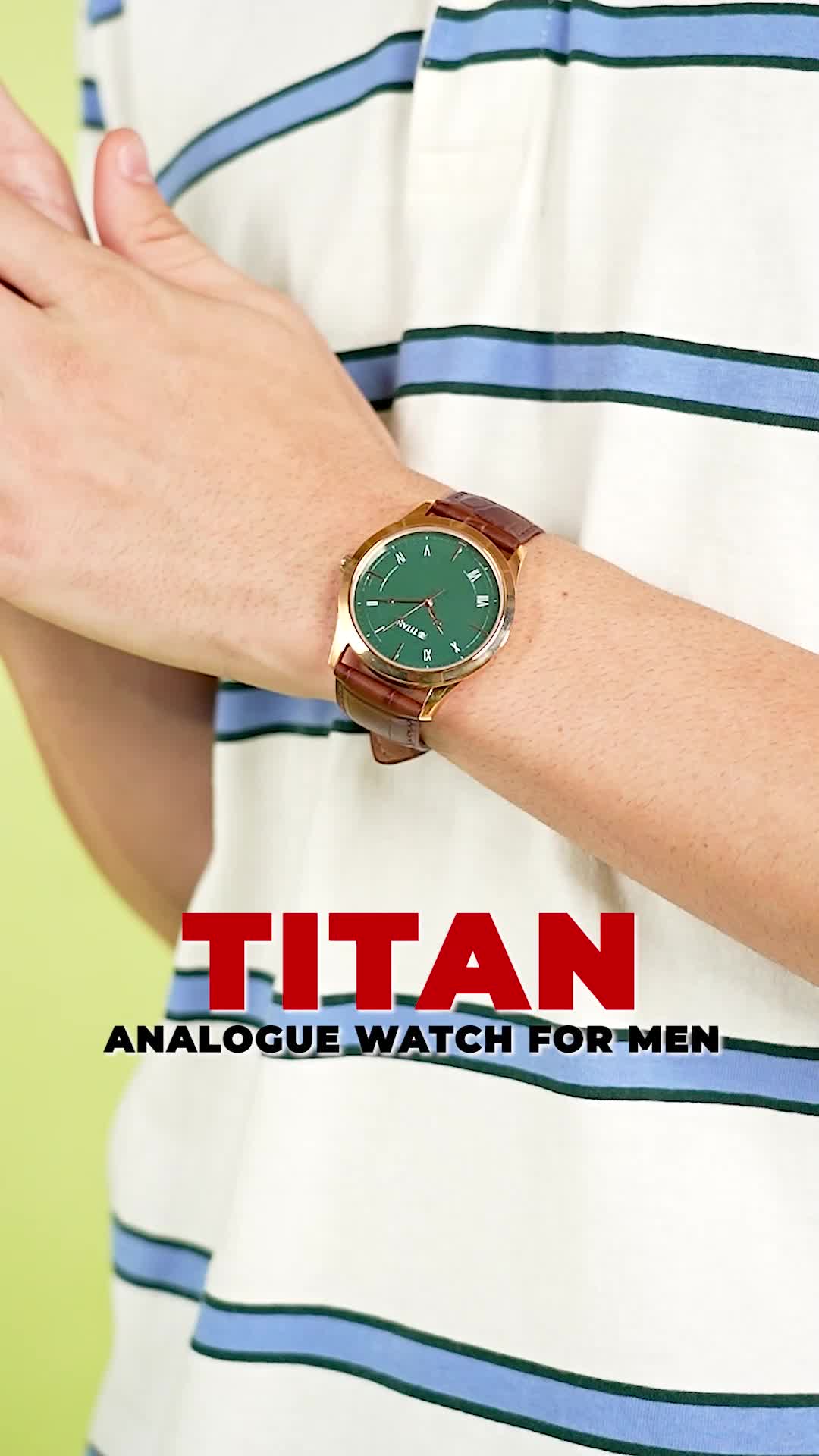 Titan leather watches on sale flipkart