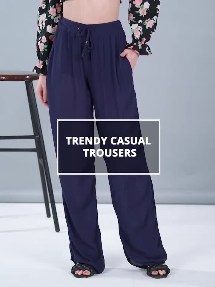 Marks and spencer hot sale casual trousers