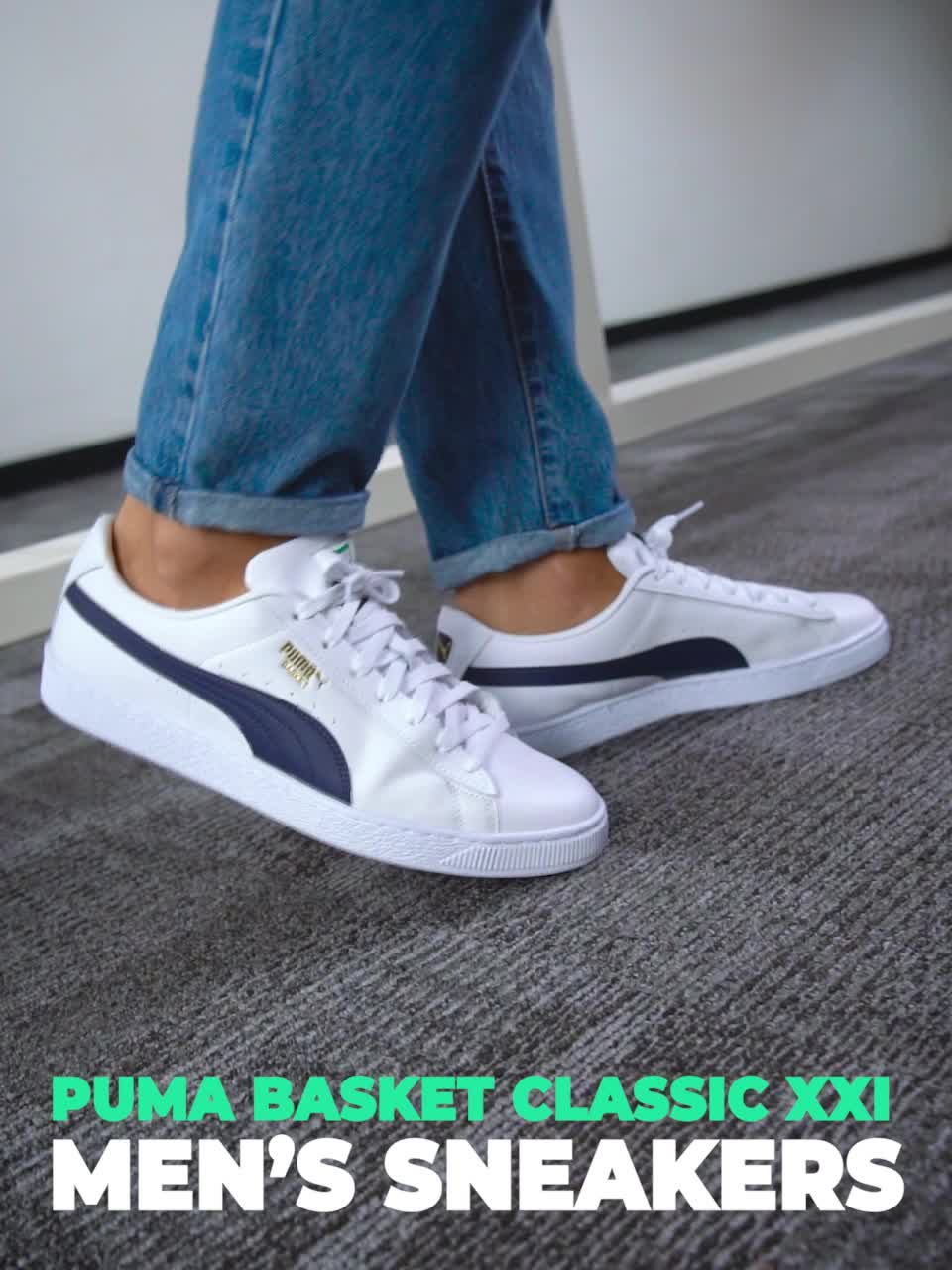 Puma basket best sale on feet