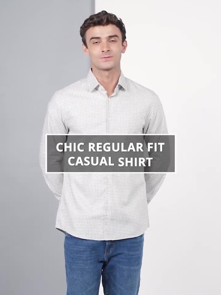 Calvin Klein Jeans Men Checkered Casual Blue Shirt - Buy Calvin