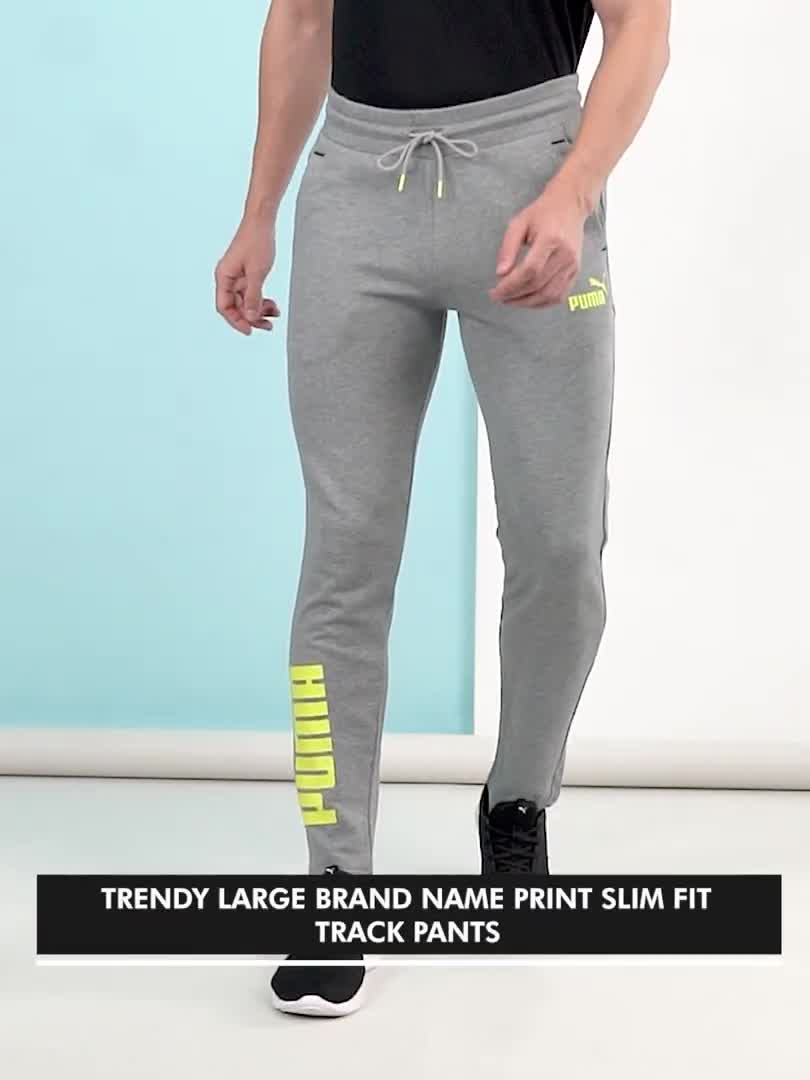 Puma slim fit track pants online mens