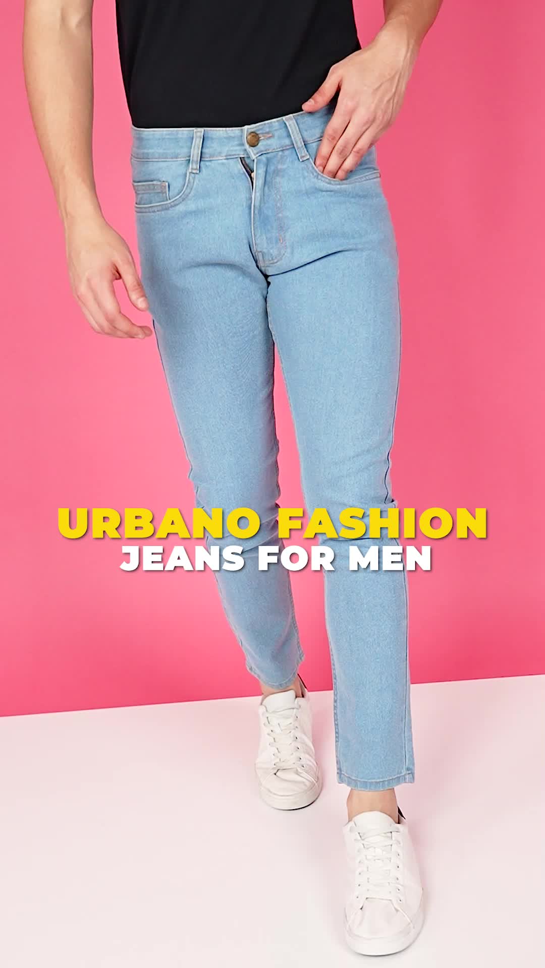 Urbano Fashion Slim Men Light Blue Jeans - Buy Urbano Fashion Slim Men Light  Blue Jeans Online at Best Prices in India