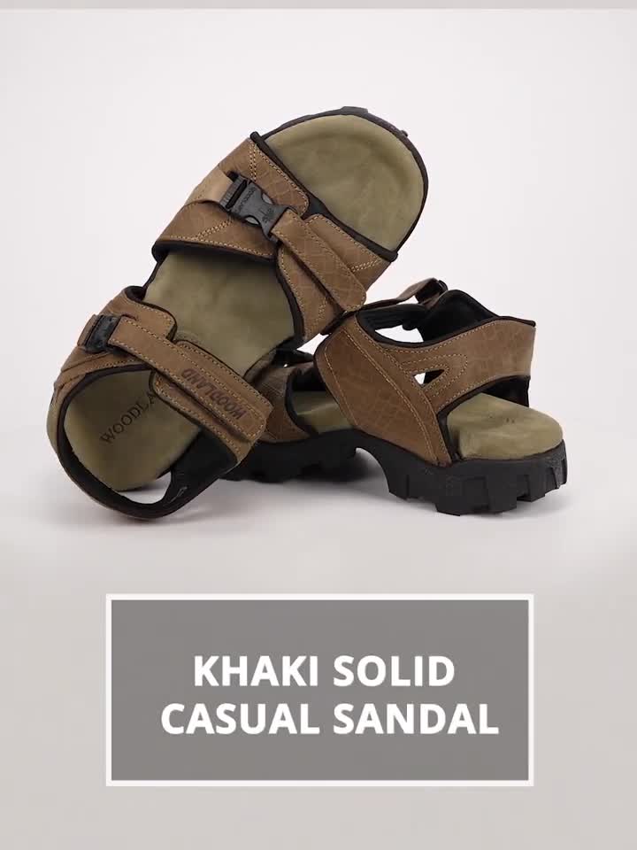 WOODLAND Men Khaki Sports Sandals Buy WOODLAND Men Khaki Sports