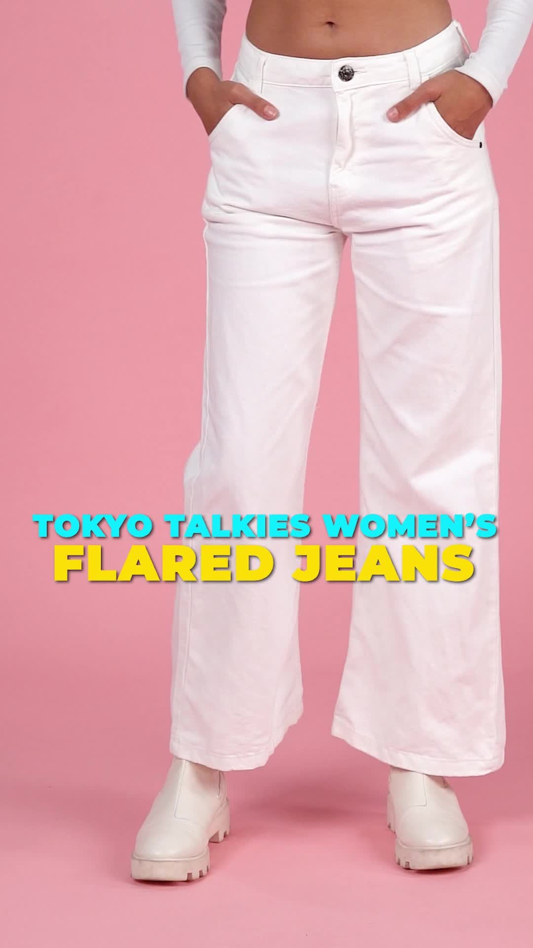 Tokyo Talkies Flared Women White Jeans - Buy Tokyo Talkies Flared Women  White Jeans Online at Best Prices in India