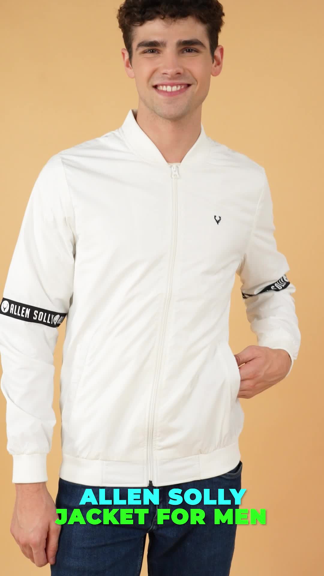 Allen solly outlet white jacket