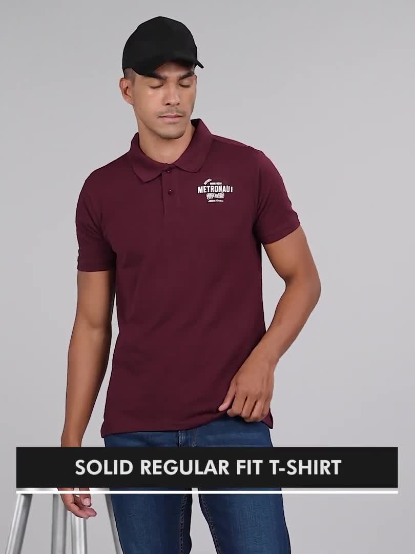 Maroon color clearance polo shirt