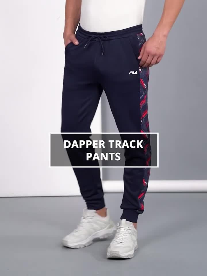 FILA Printed Men Blue Track Pants - Buy FILA Printed Men Blue Track Pants  Online at Best Prices in India