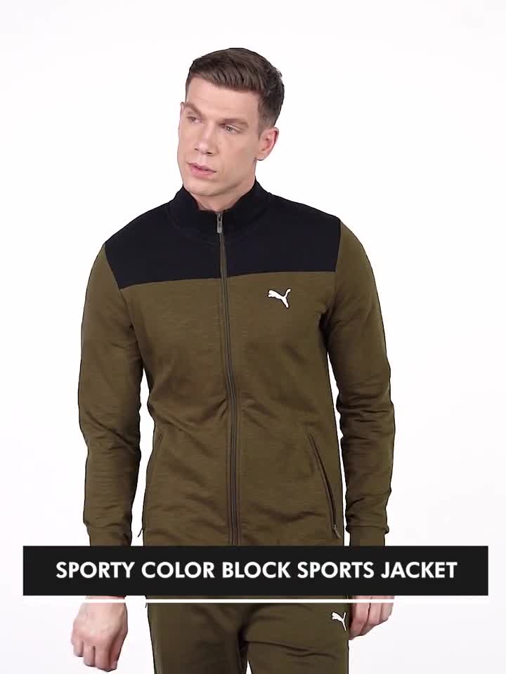 Puma color store block jacket