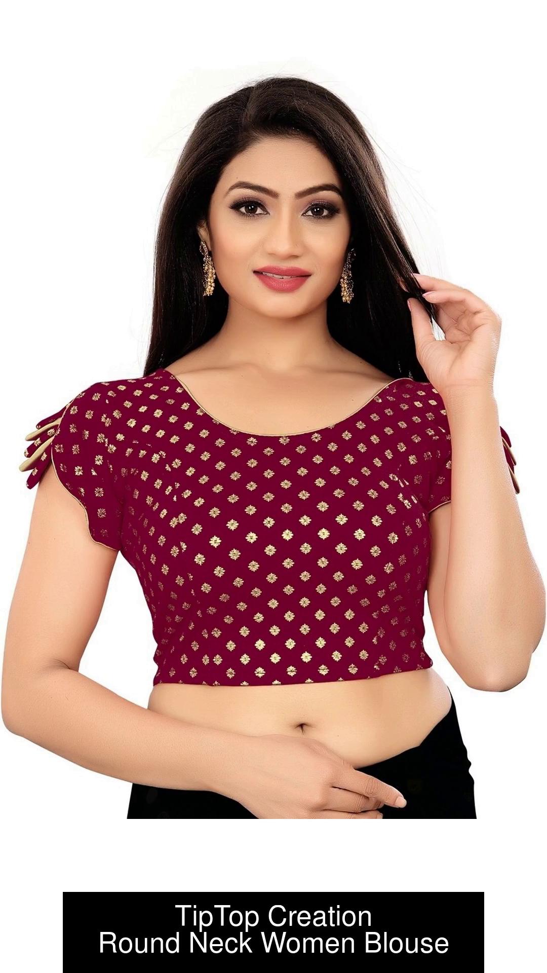 TipTop Creation Round Neck Women Blouse - Buy TipTop Creation