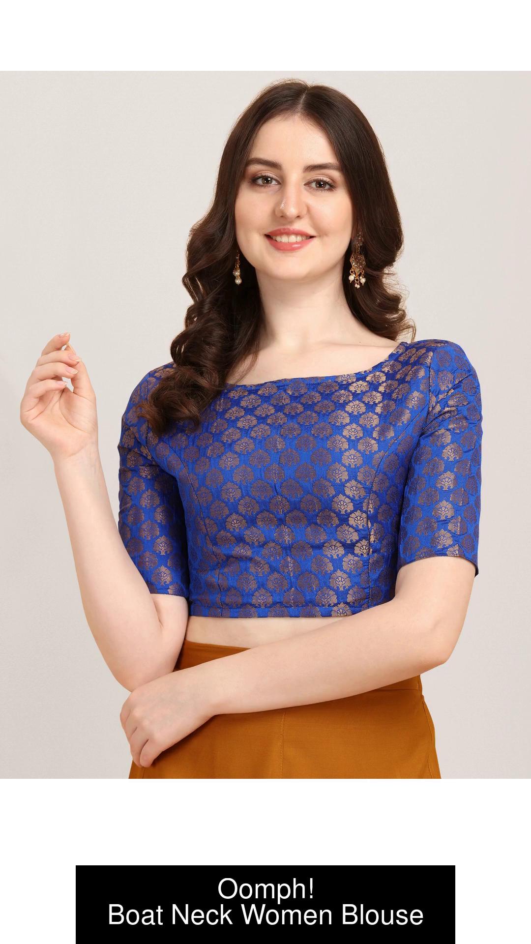 Oomph! Boat Neck Women Blouse - Buy Oomph! Boat Neck Women Blouse Online at  Best Prices in India