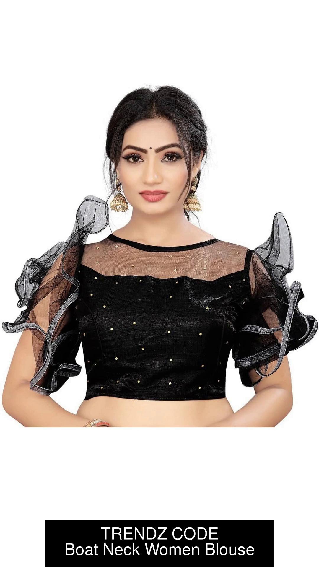 Buy TRENDZ CODE Boat Neck Women Blouse Online at Best Prices in India