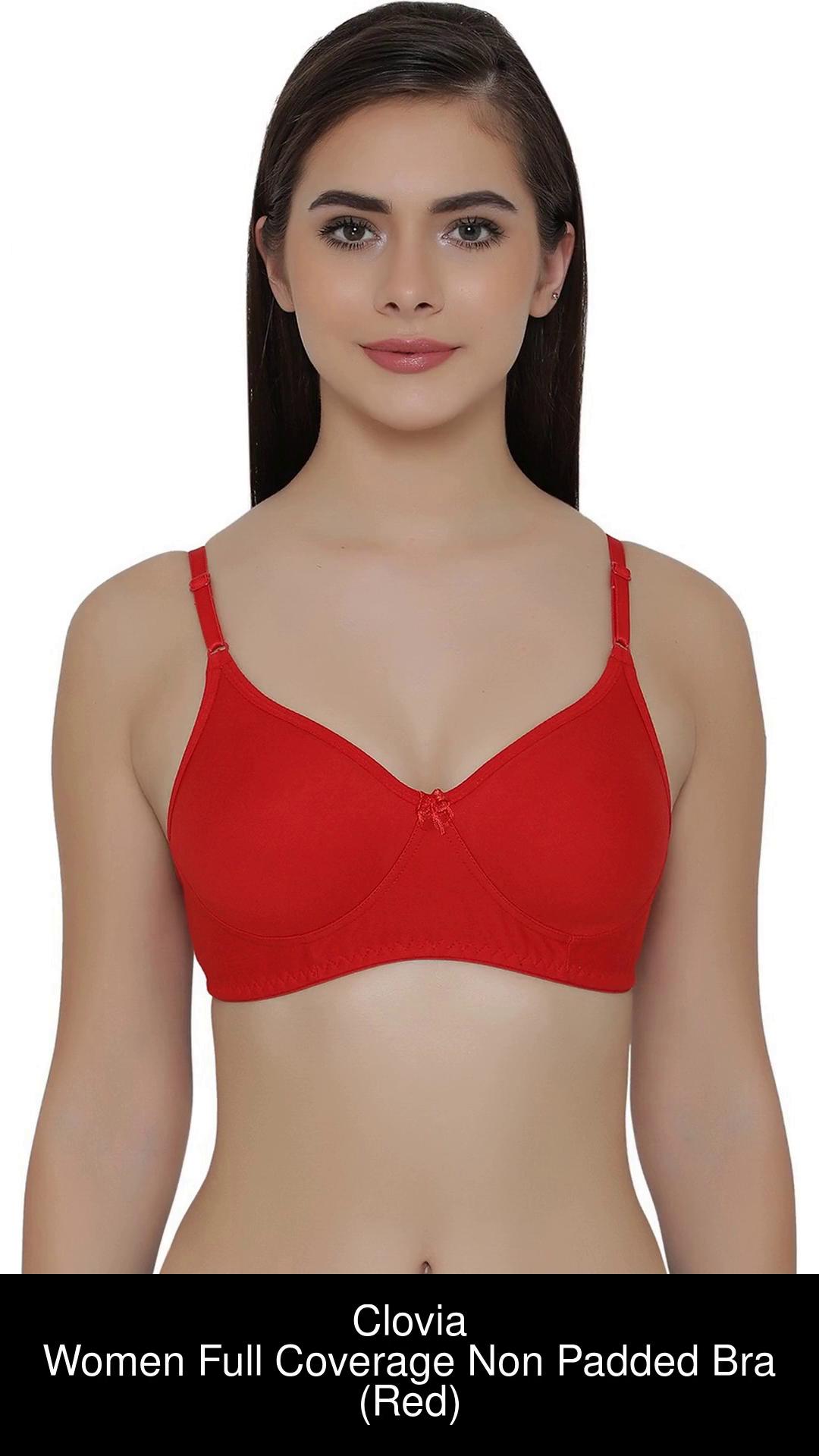 Buy Clovia Cotton Rich Solid Non-Padded Full Cup Wire Free Everyday Bra -  Light Pink online