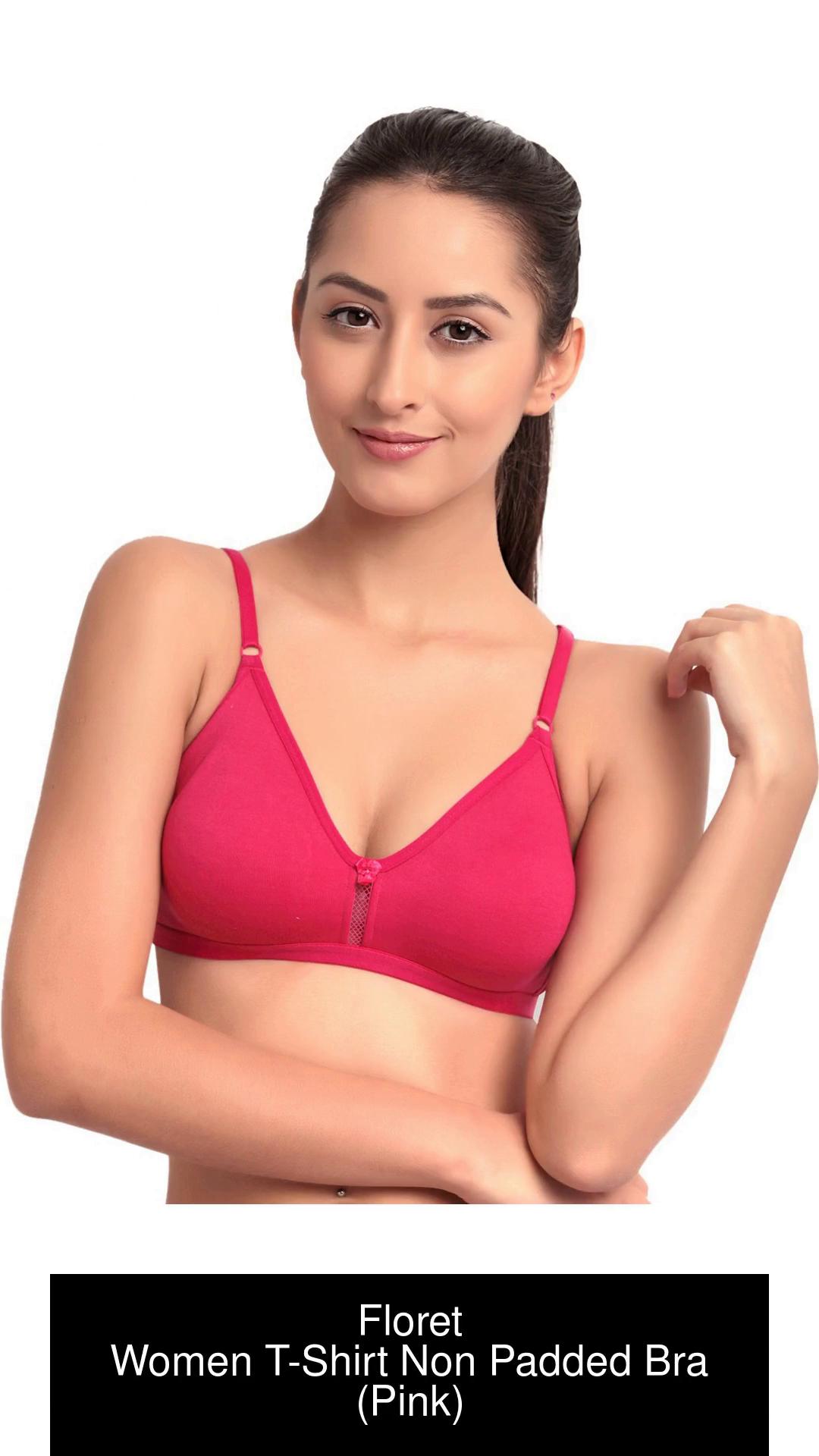 Buy Floret Padded Non-Wired 3/4Th Coverage Push-Up Bra - Cool Grey at  Rs.499 online