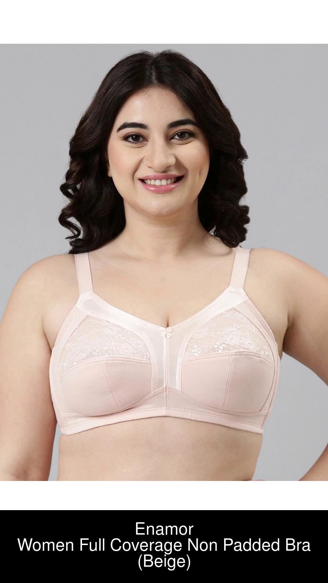 Enamor A014 Super Bra - Supima Cotton, Non-Padded, Wirefree & Full Coverage  38B Skin - Roopsons