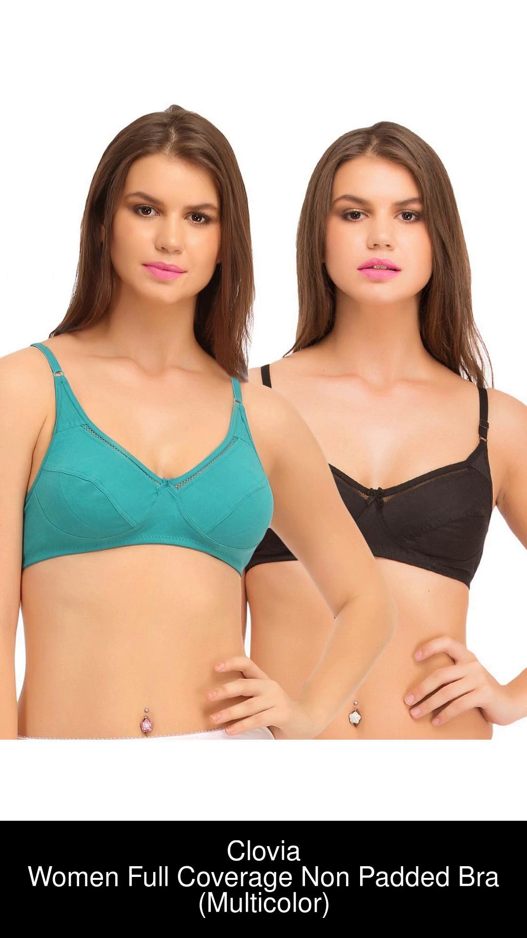 Clovia Pack Of Two Bras Women Full Coverage Non Padded Bra - Buy Multicolor  Clovia Pack Of Two Bras Women Full Coverage Non Padded Bra Online at Best  Prices in India