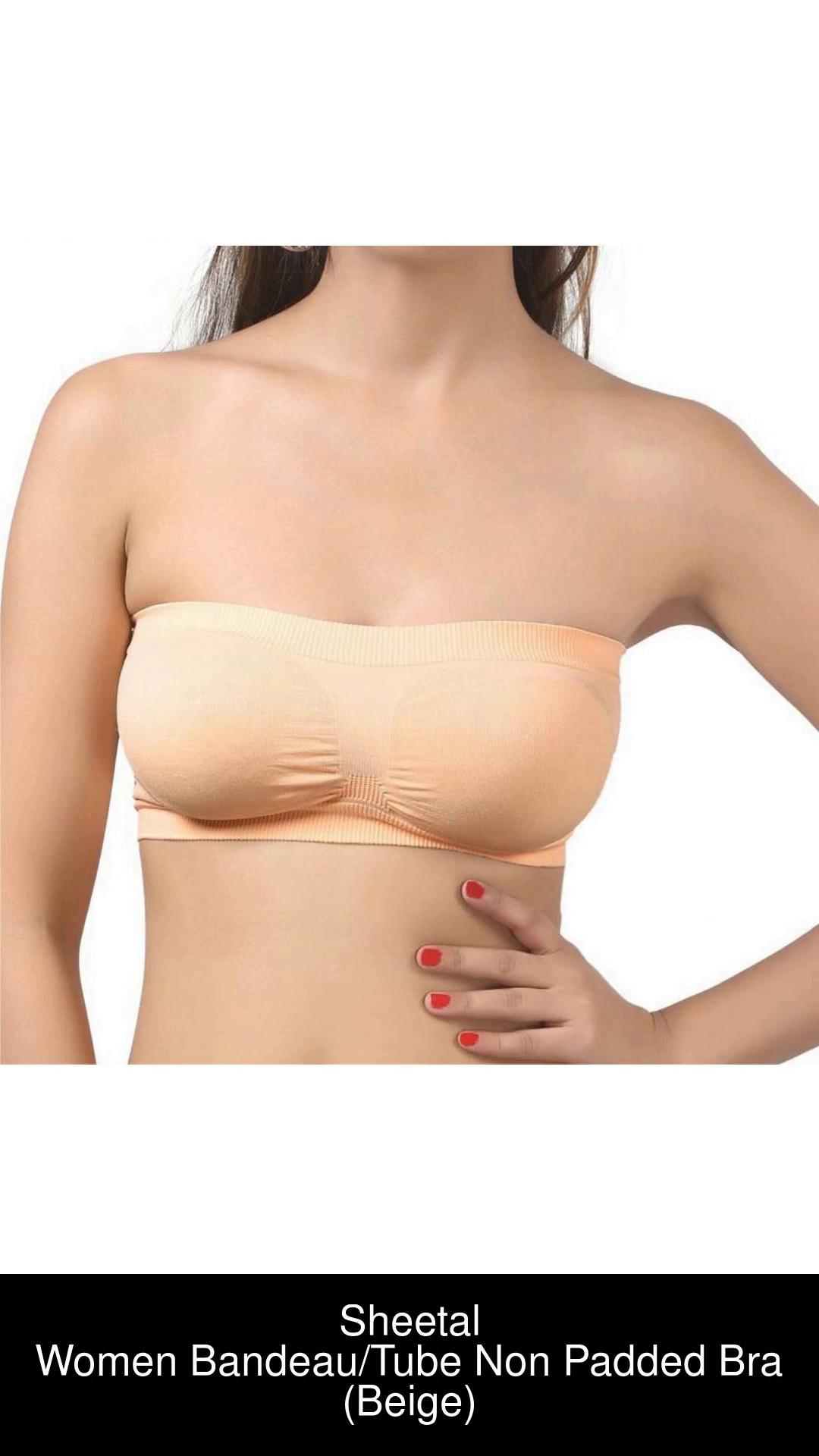 79% OFF on Shoba Women's T-Shirt Black, Beige Bra on Flipkart