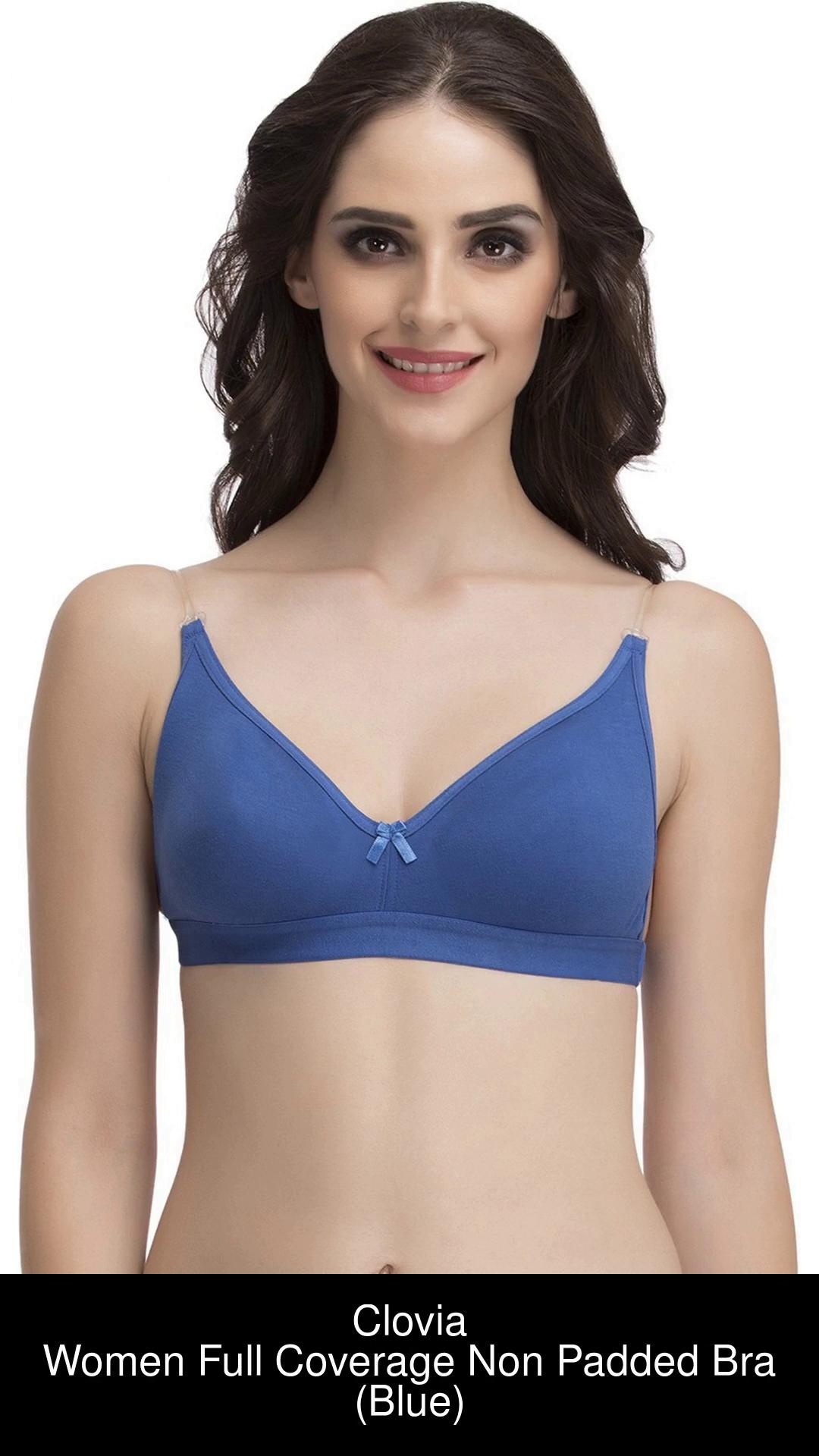 NUTEX Cotton-Rich Full Coverage Solid Sports Bra For Women