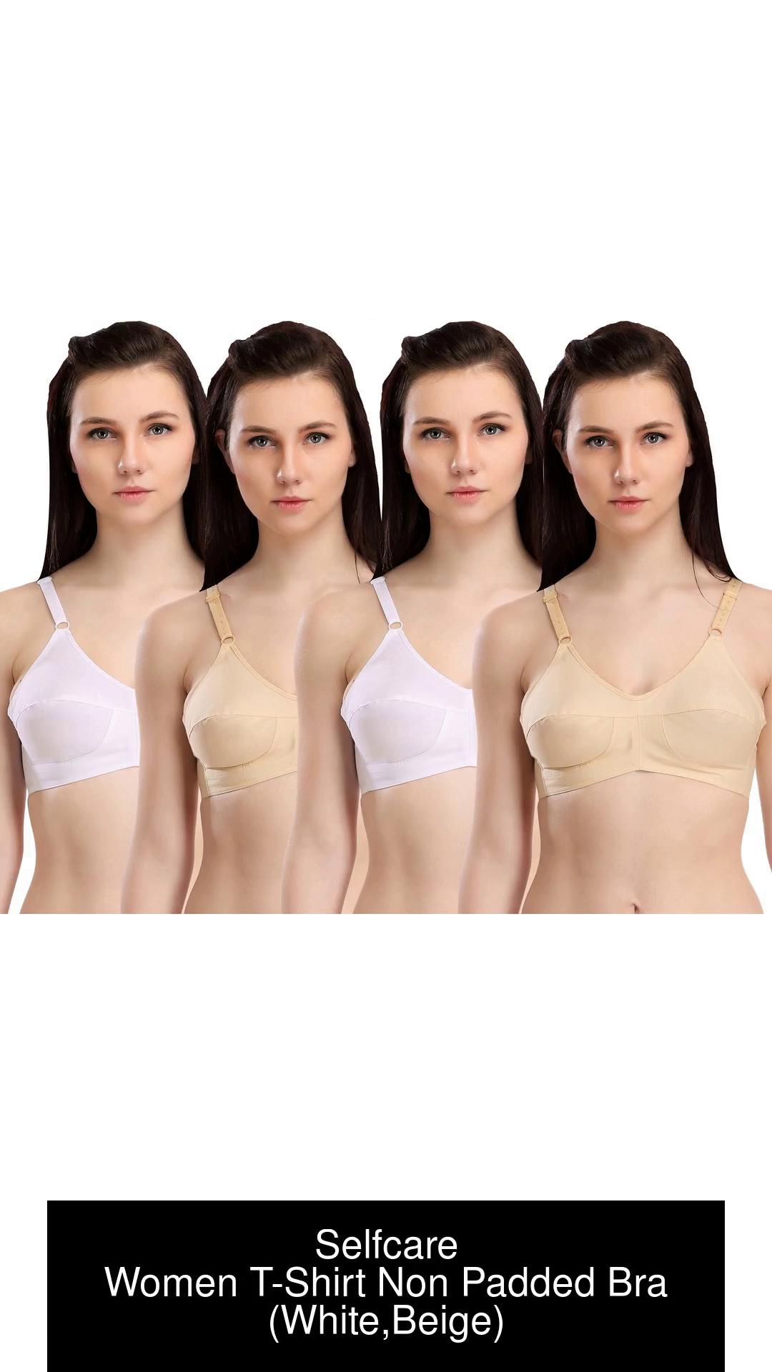 Selfcare New Collection Women Full Coverage Non Padded Bra (White