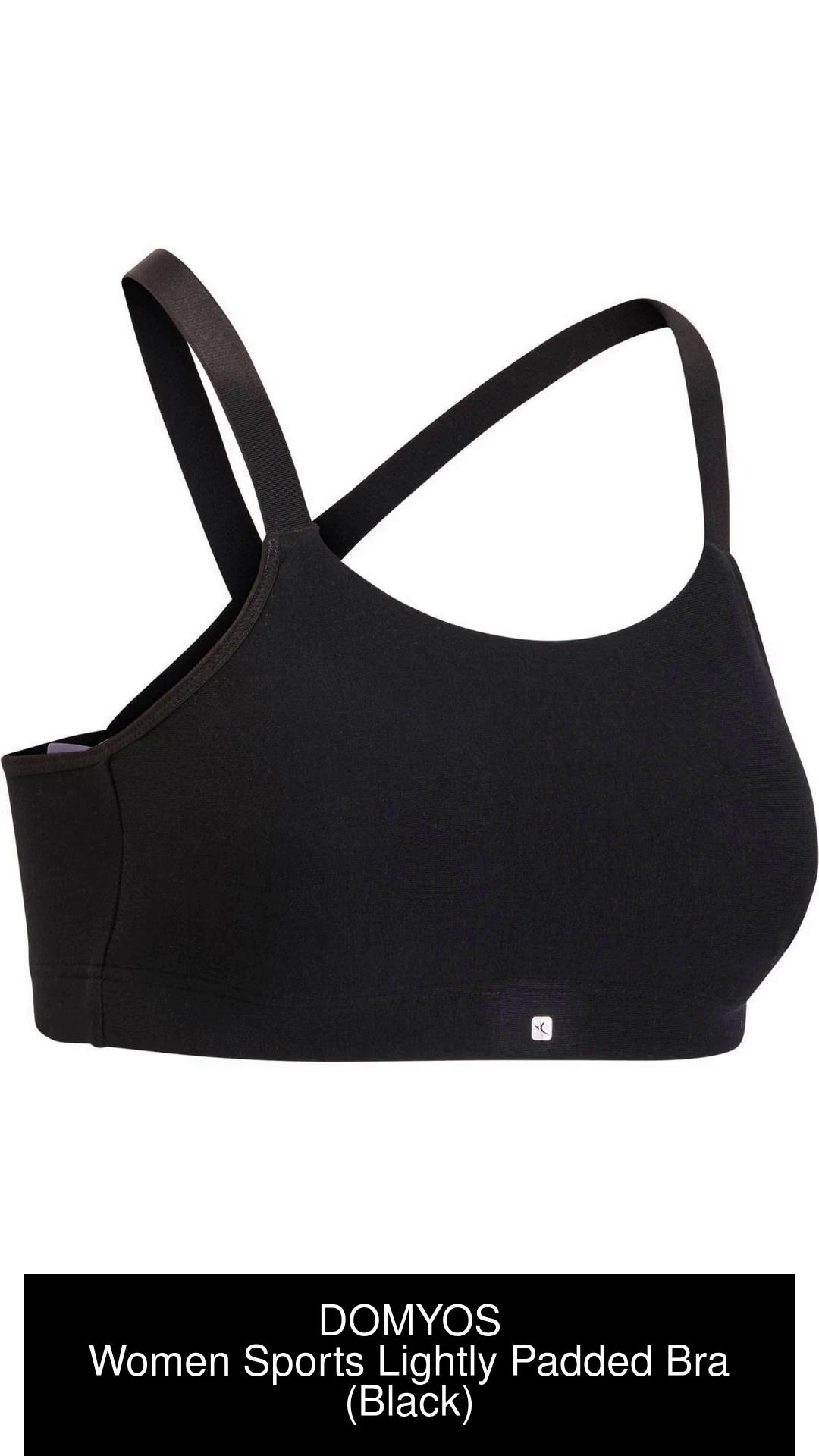 Domyos Women Fitness Bra, Underwear (Black) - 85 B : : Clothing &  Accessories
