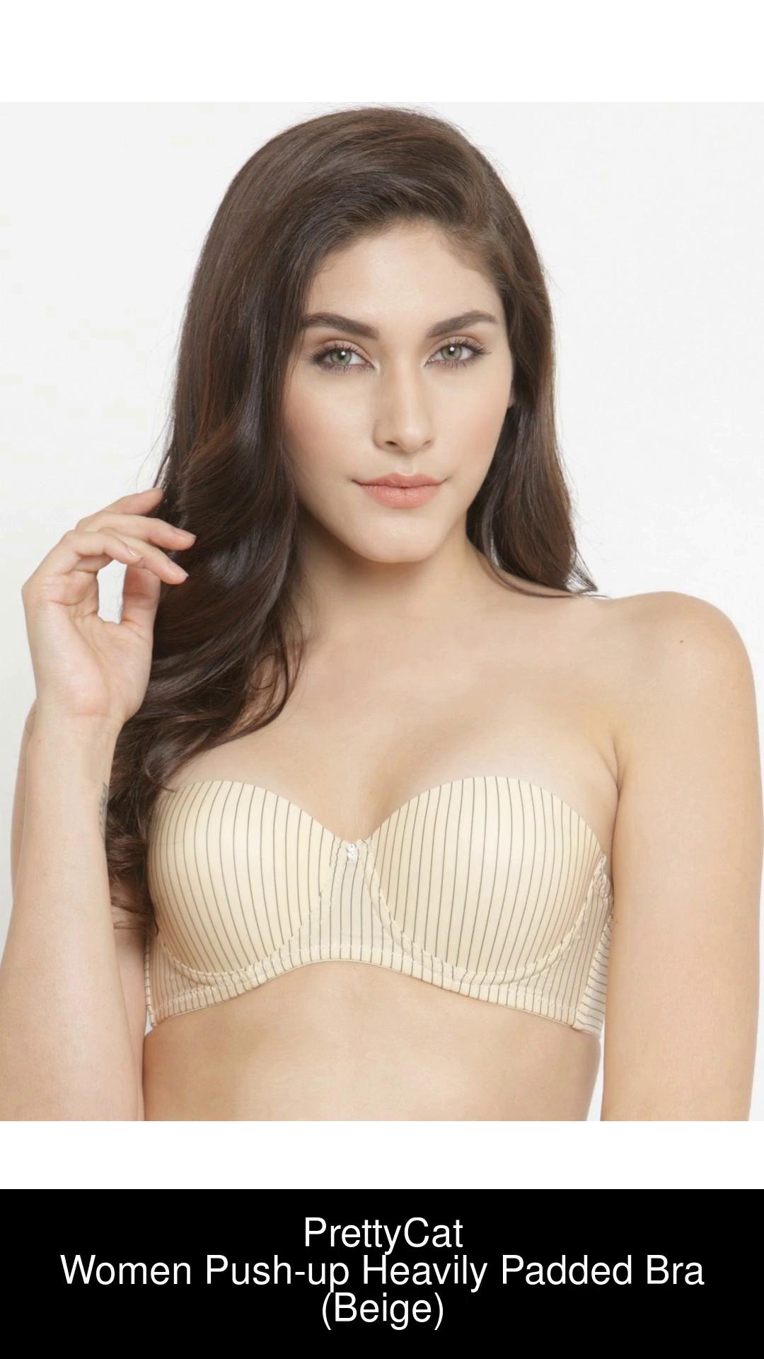 Buy Quttos PrettyCat Strapless Pushup Striped Bra. Online In India At  Discounted Prices
