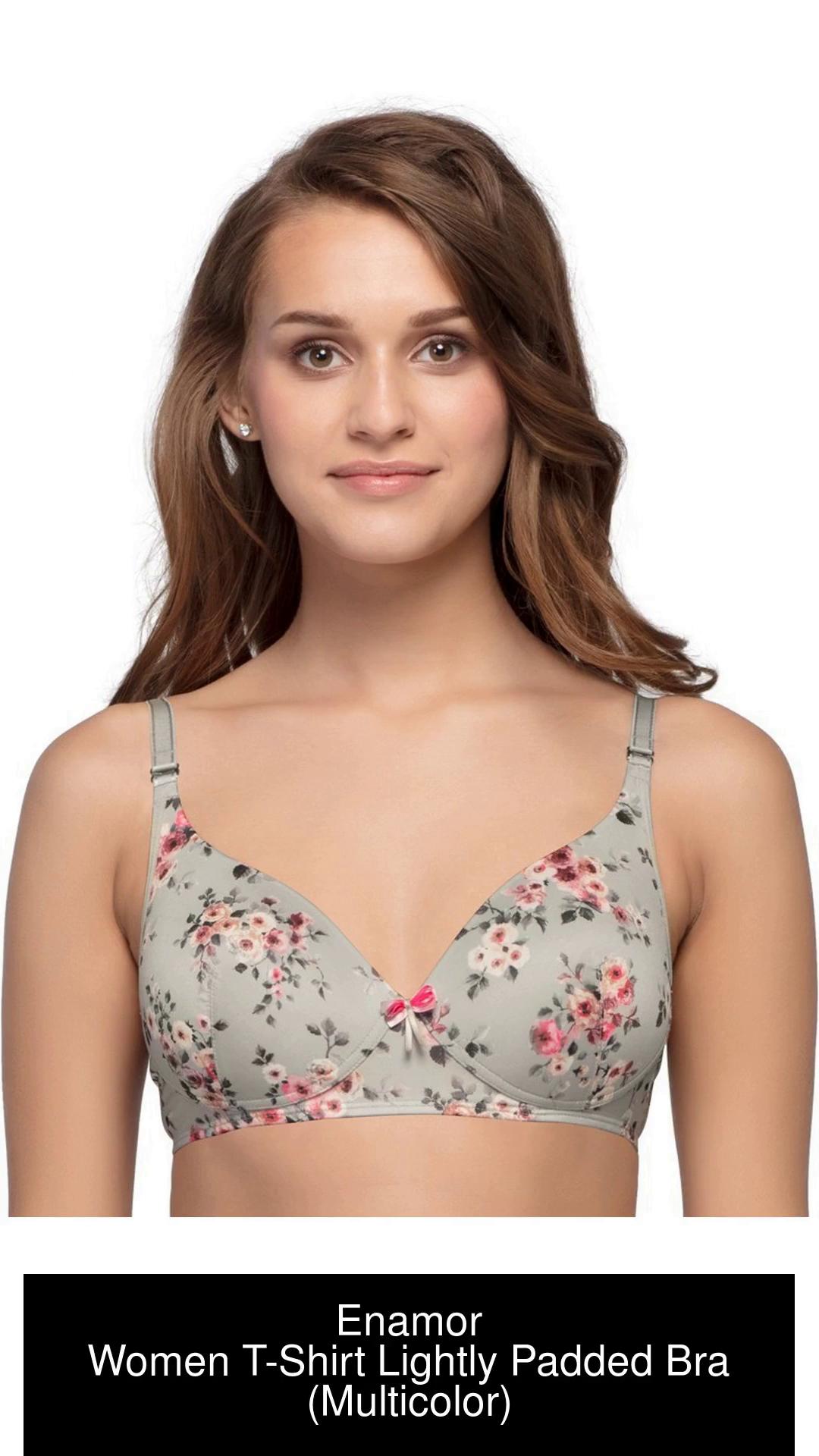 Enamor Full Coverage, Wirefree F097 Smooth Contour Lift Women T-Shirt Non  Padded Bra - Price History