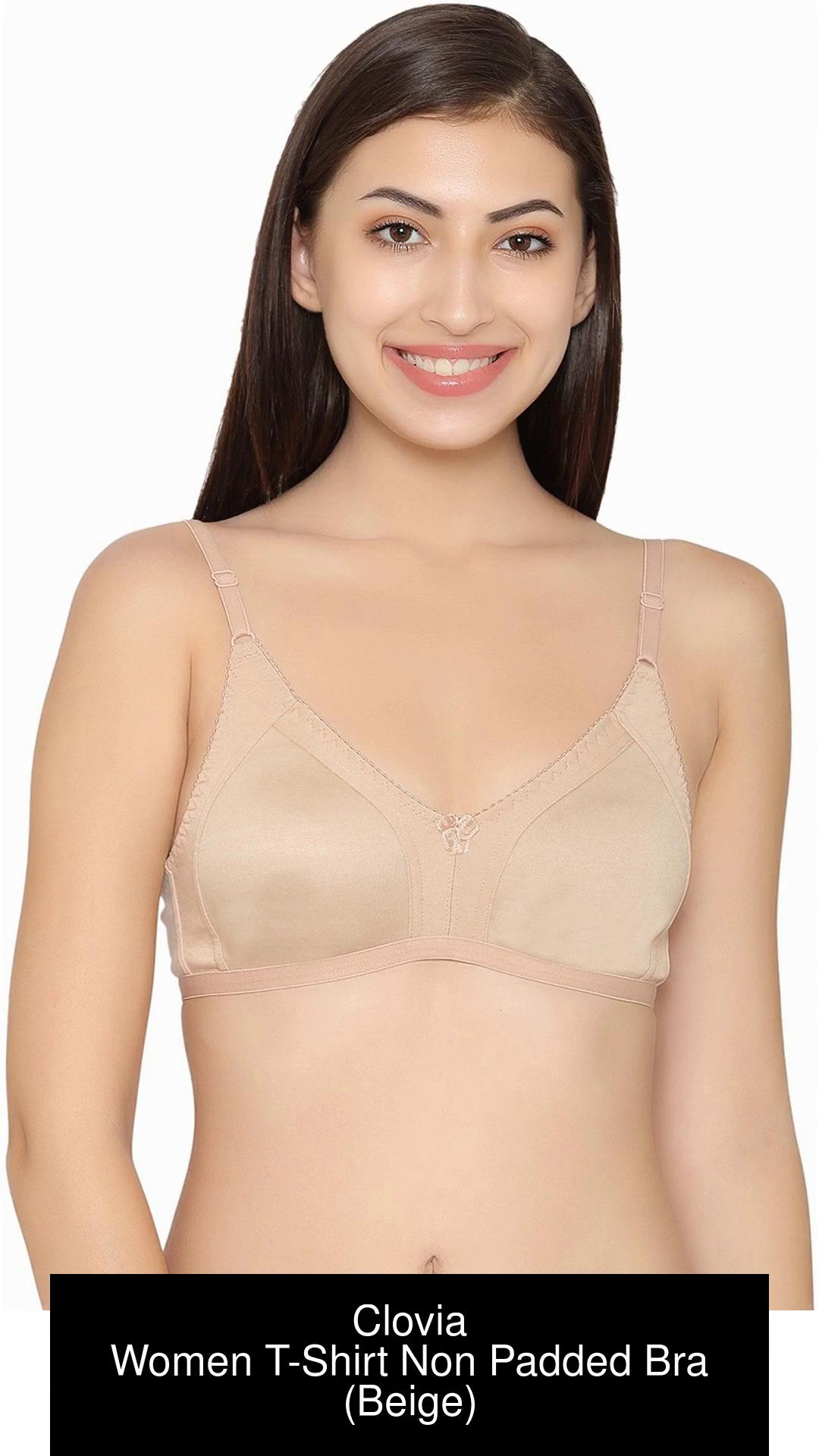 Buy Non-Padded Non-Wired Full Coverage Spacer Cup Bra in Nude Colour -  Cotton Rich Online India, Best Prices, COD - Clovia - BR1448P24