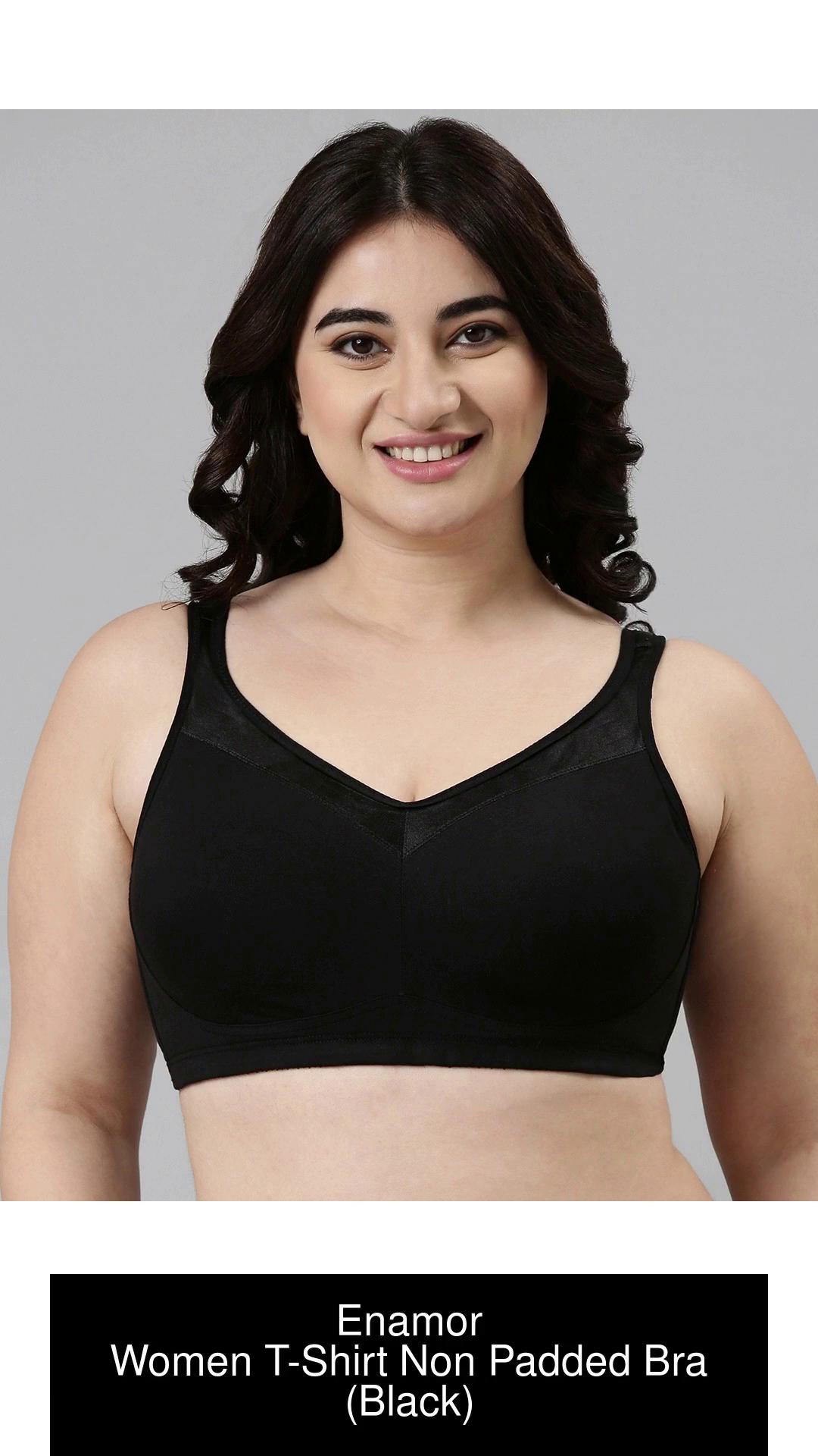 Enamor AB75 Cotton, Spandex Full Coverage Seamless T-Shirt Bra (38B,  Purple) in Delhi at best price by London Beauty - Justdial