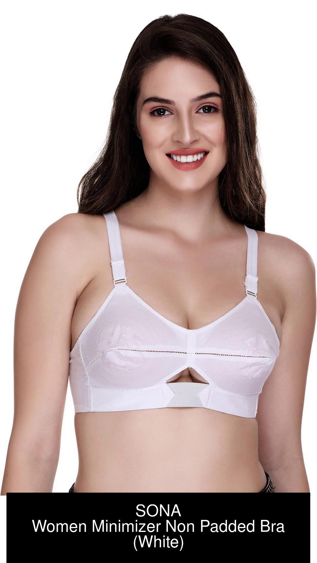 Buy SONA Women's Ultimate Elastic Straps Full Coverage Non Padded Cotton  Minimizer Bra Online at Best Prices in India - JioMart.